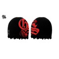 BEANIE BLACK & RED LOGO GRAPH